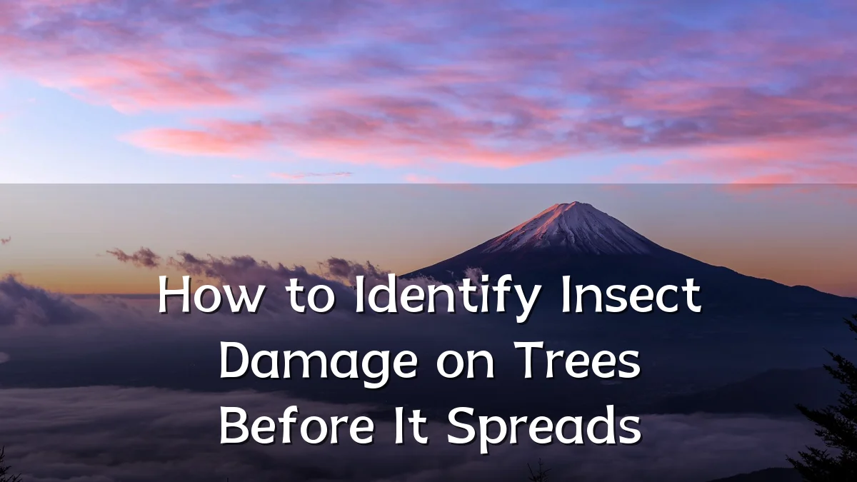 How to Identify Insect Damage on Trees Before It Spreads