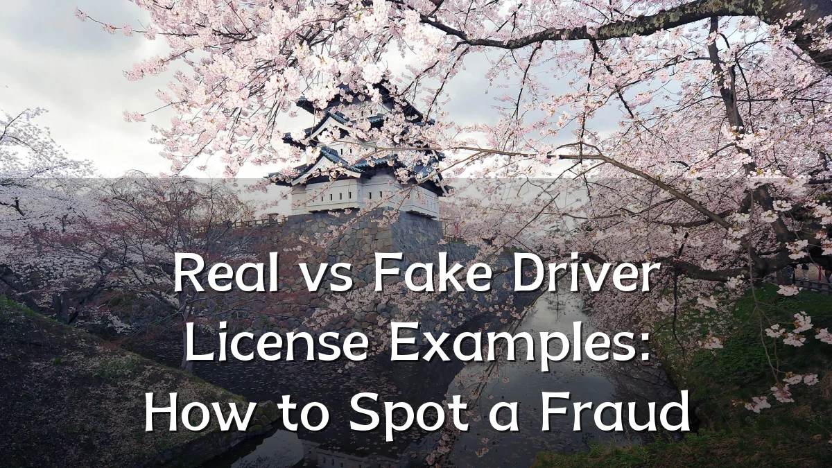 Real vs Fake Driver License Examples: How to Spot a Fraud