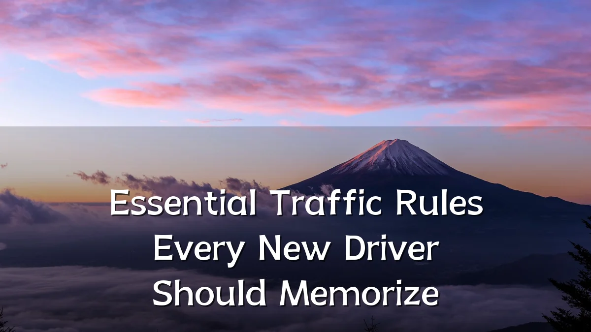 Essential Traffic Rules Every New Driver Should Memorize