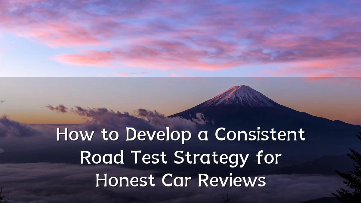 How to Develop a Consistent Road Test Strategy for Honest Car Reviews