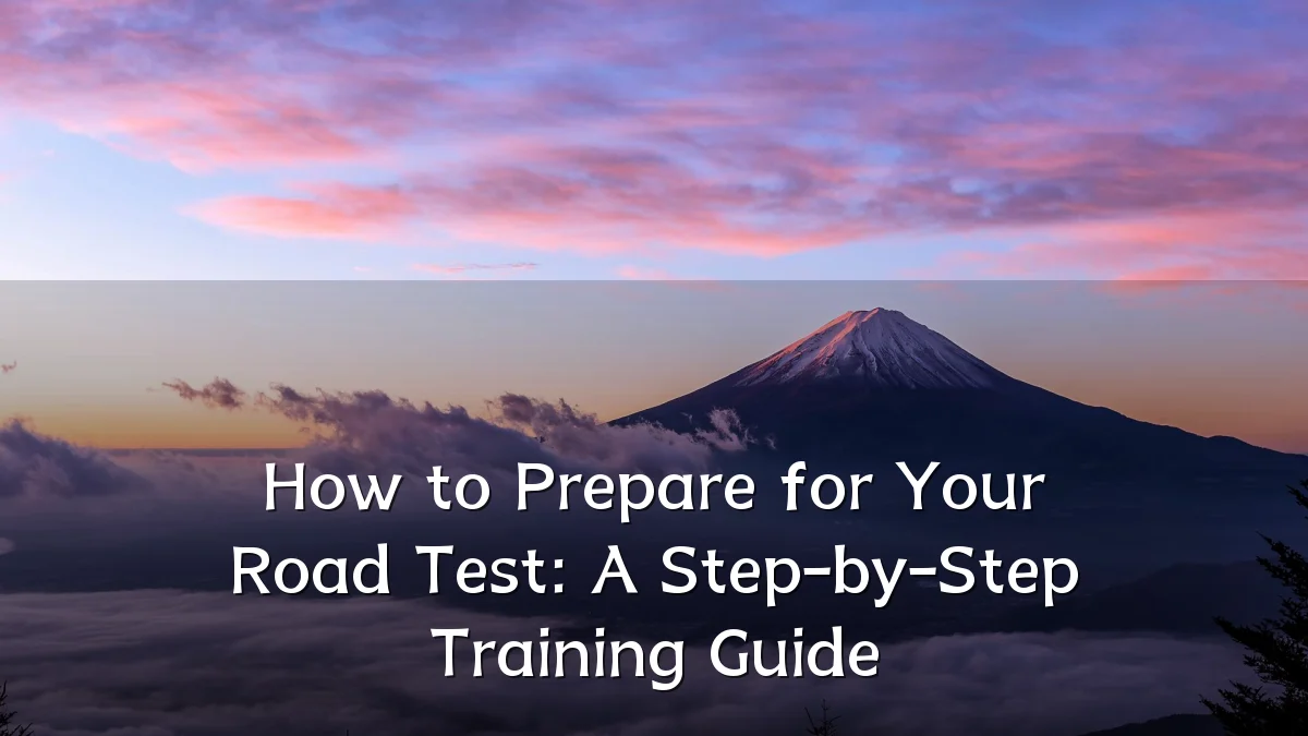How to Prepare for Your Road Test: A Step-by-Step Training Guide
