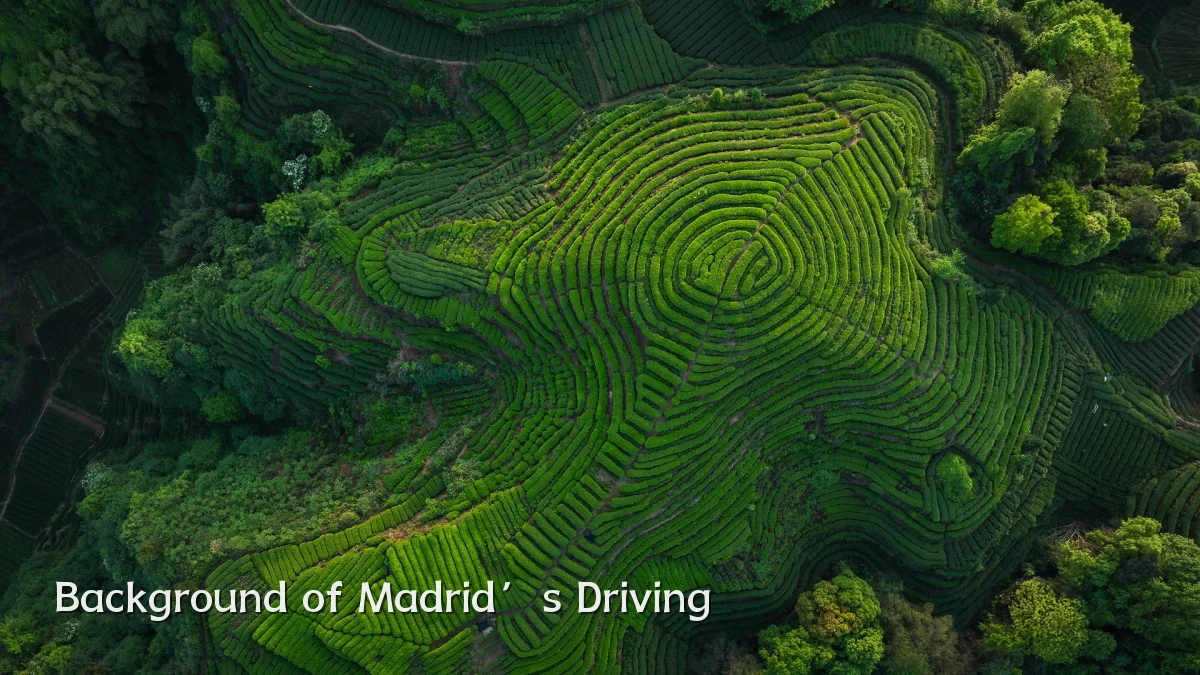 Background of Madrid’s Driving