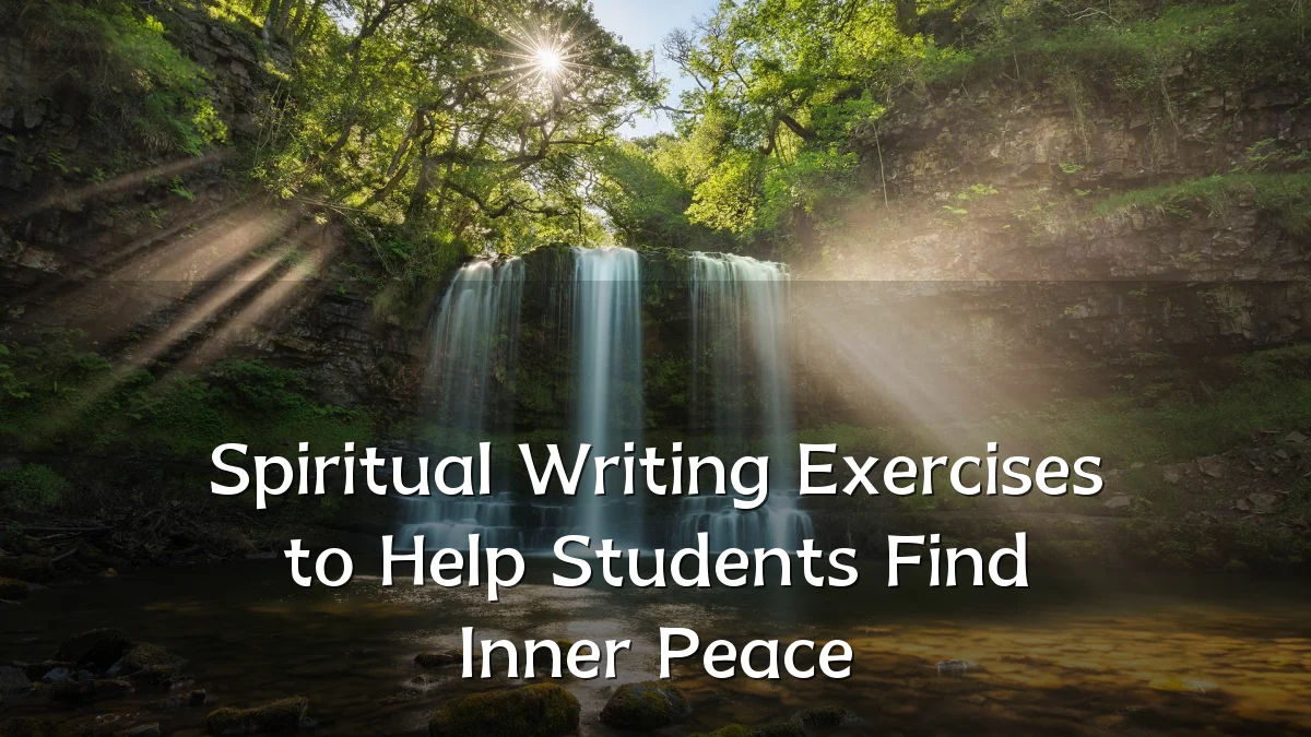 Spiritual Writing Exercises to Help Students Find Inner Peace