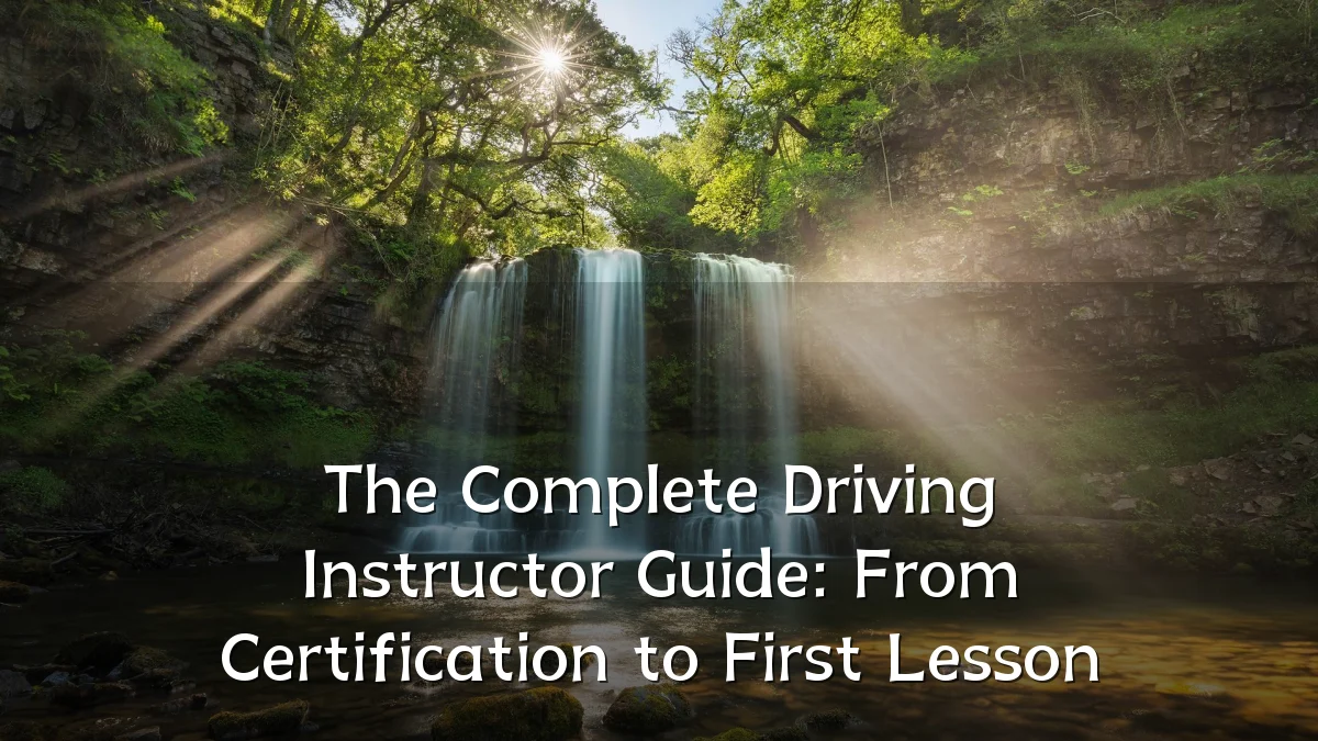 The Complete Driving Instructor Guide: From Certification to First Lesson