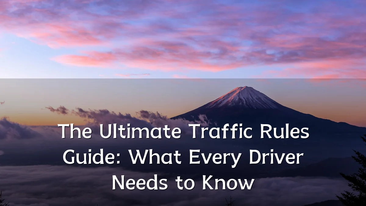 The Ultimate Traffic Rules Guide: What Every Driver Needs to Know