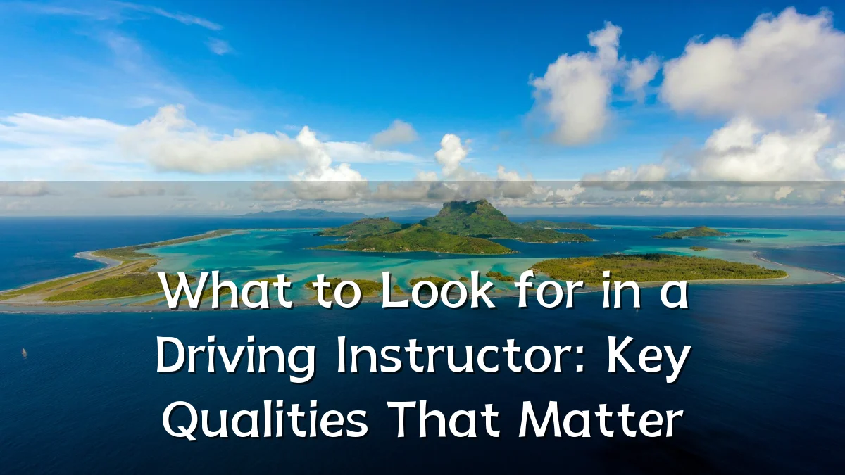 What to Look for in a Driving Instructor: Key Qualities That Matter