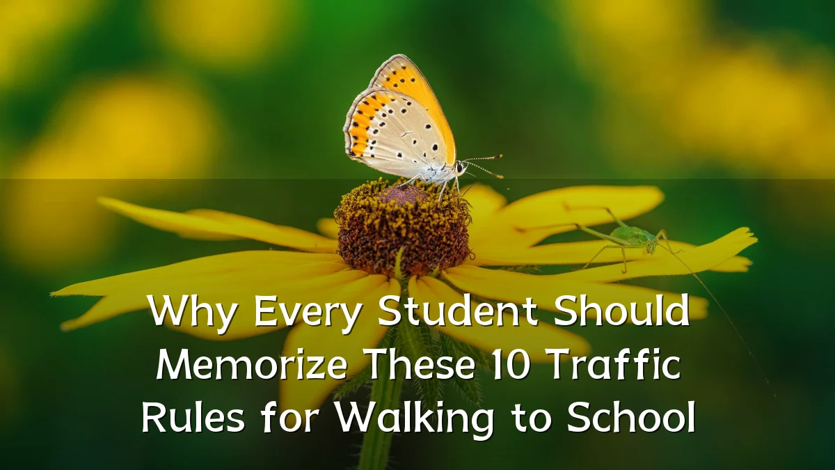 Why Every Student Should Memorize These 10 Traffic Rules for Walking to School