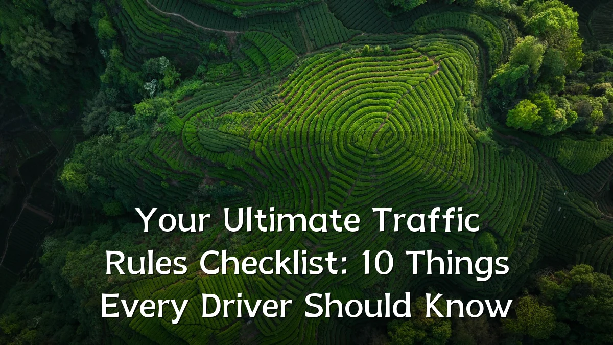 Your Ultimate Traffic Rules Checklist: 10 Things Every Driver Should Know