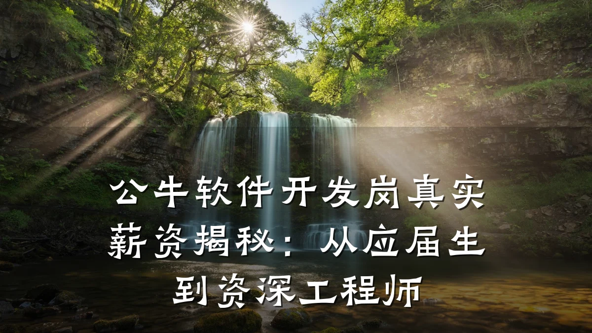 公牛软件开发岗真实薪资揭秘：从应届生到资深工程师
