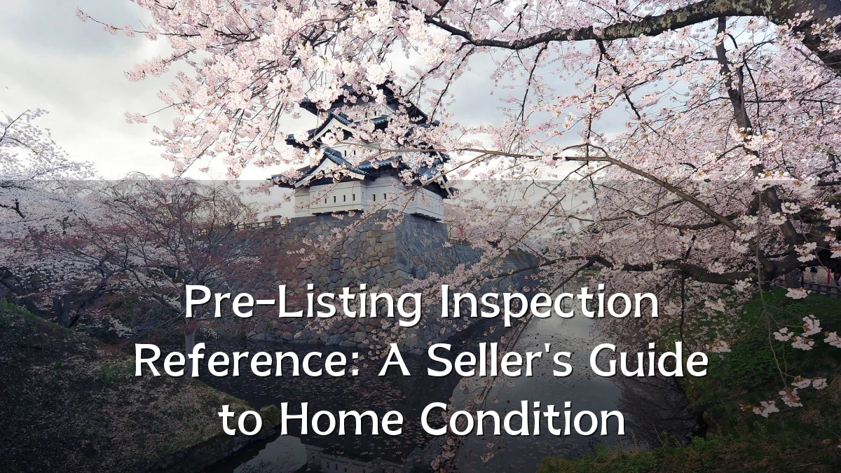 Pre-Listing Inspection Reference: A Seller's Guide to Home Condition