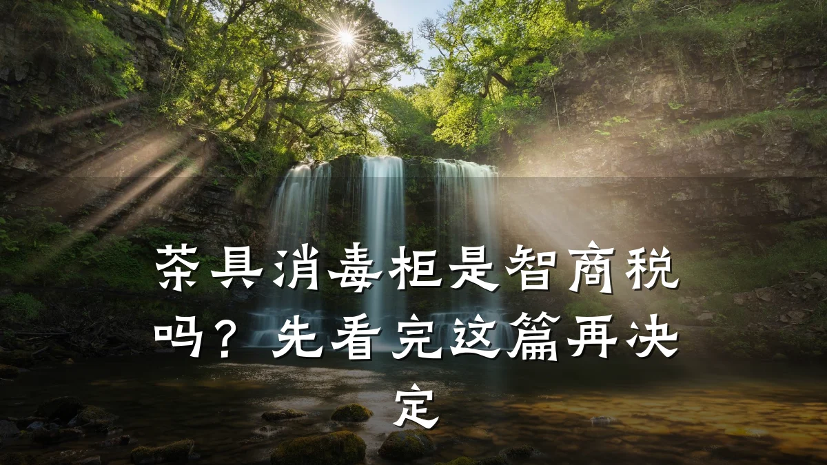茶具消毒柜是智商税吗?先看完这篇再决定